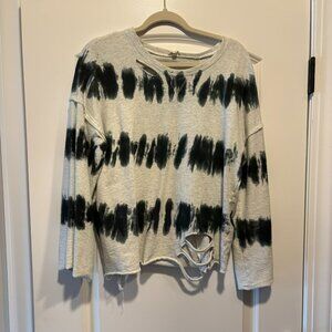 Distressed POL Tie Dye Tunic/Shirt